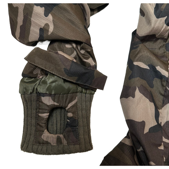 Superdry Japan Camo Mesh Lined Long Sleeve Hooded Windcheater Mens size Medium - Picture 9 of 16